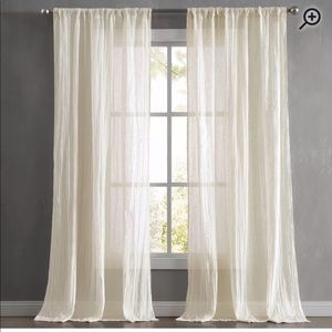 French Connection Natural Curtain Panels 100”x96”